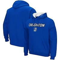 Men's Colosseum Blue Creighton Bluejays Arch & Logo 3.0 Pullover Hoodie