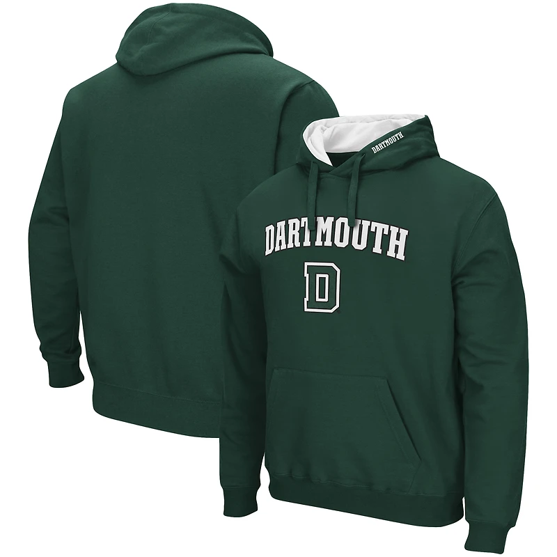 Men's Colosseum Green Dartmouth Big Green Arch and Logo Pullover Hoodie