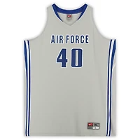 Air Force Falcons Nike Team-Issued #40 Gray Alternate Jersey from the Basketball Program - Size XL