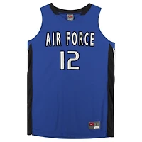 Air Force Falcons Nike Team-Issued #12 Royal & Black Jersey from the Basketball Program