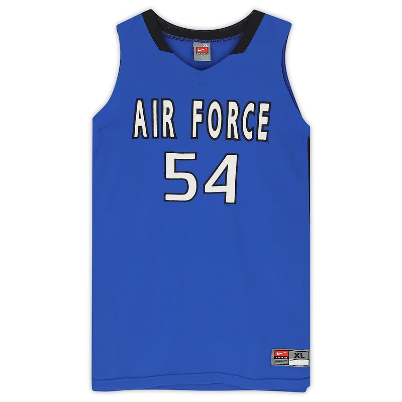 Air Force Falcons Nike Team-Issued #54 Royal & Black Jersey from the Basketball Program