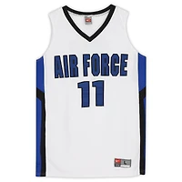 Air Force Falcons Team-Issued #11 White and Black Jersey from the Basketball Program