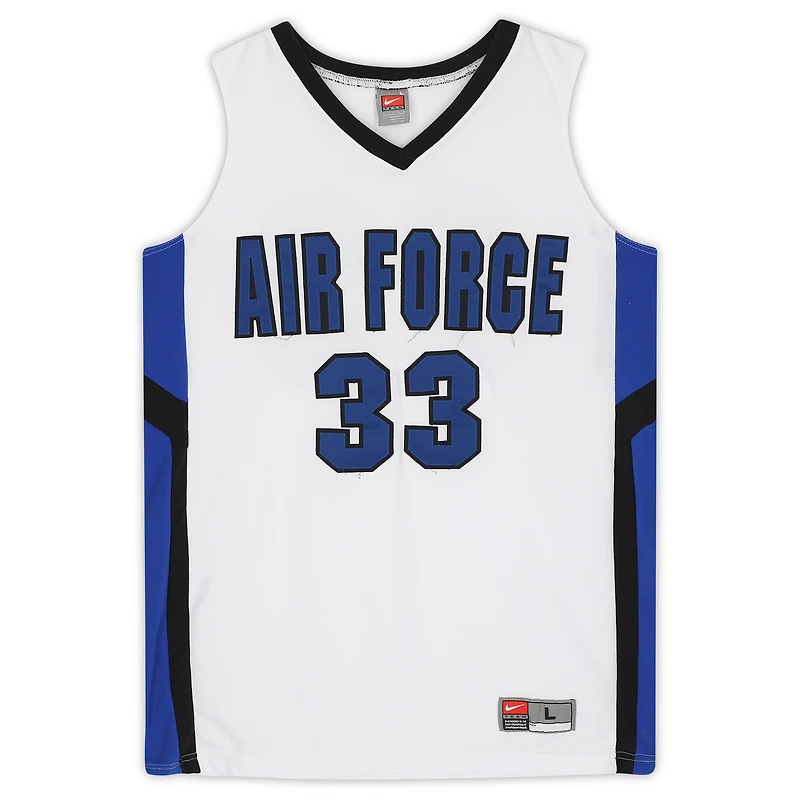 Air Force Falcons Team-Issued #33 White and Black Jersey from the Basketball Program - Size L