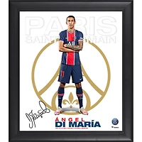 Angel Di Maria Paris Saint-Germain Facsimile Signature Framed 15" x 17" Collage