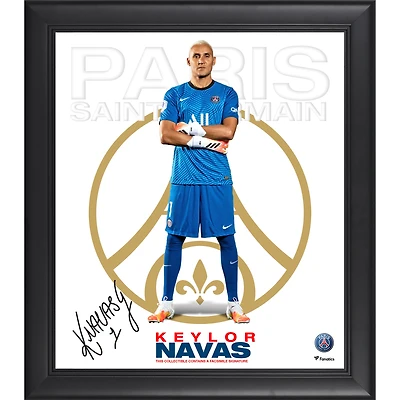 Keylor Navas Paris Saint-Germain Facsimile Signature Framed 15" x 17" Collage