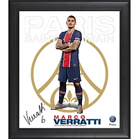 Marco Verratti Paris Saint-Germain Facsimile Signature Framed 15" x 17" Collage