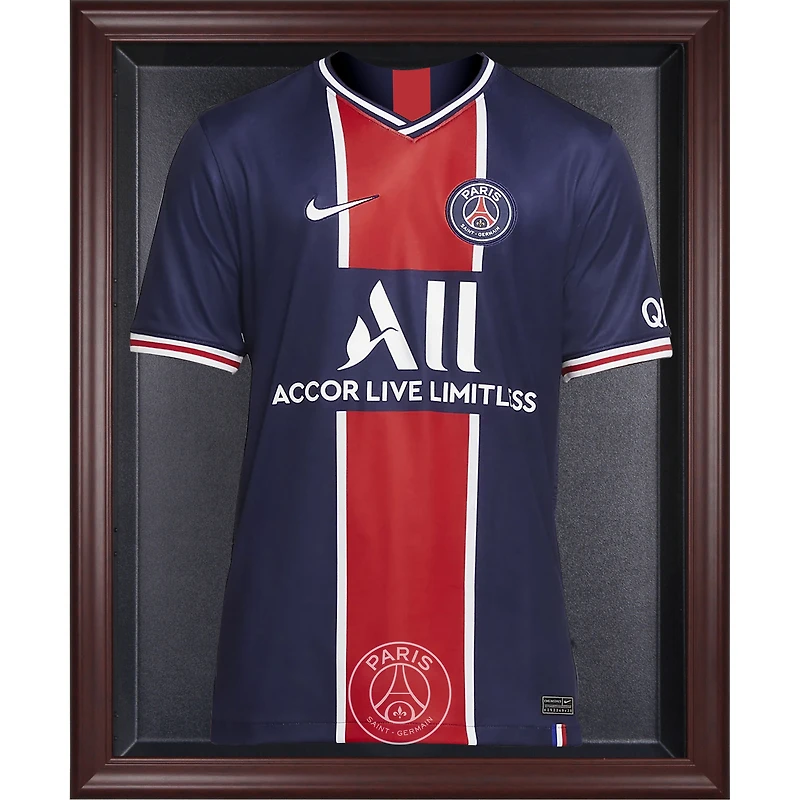 Paris Saint-Germain Mahogany Framed Team Logo Jersey Display Case