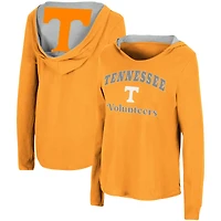 Women's Colosseum Tennessee Orange Volunteers Catalina Hoodie Long Sleeve T-Shirt