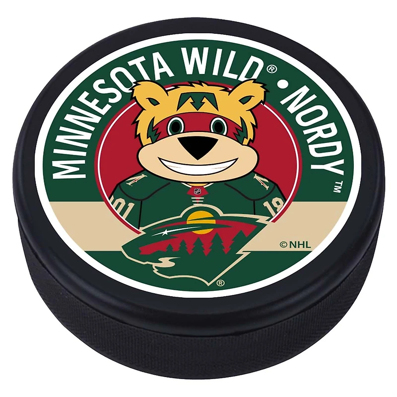 Minnesota Wild Mascot Hockey Puck
