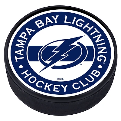 Tampa Bay Lightning Striped Hockey Puck