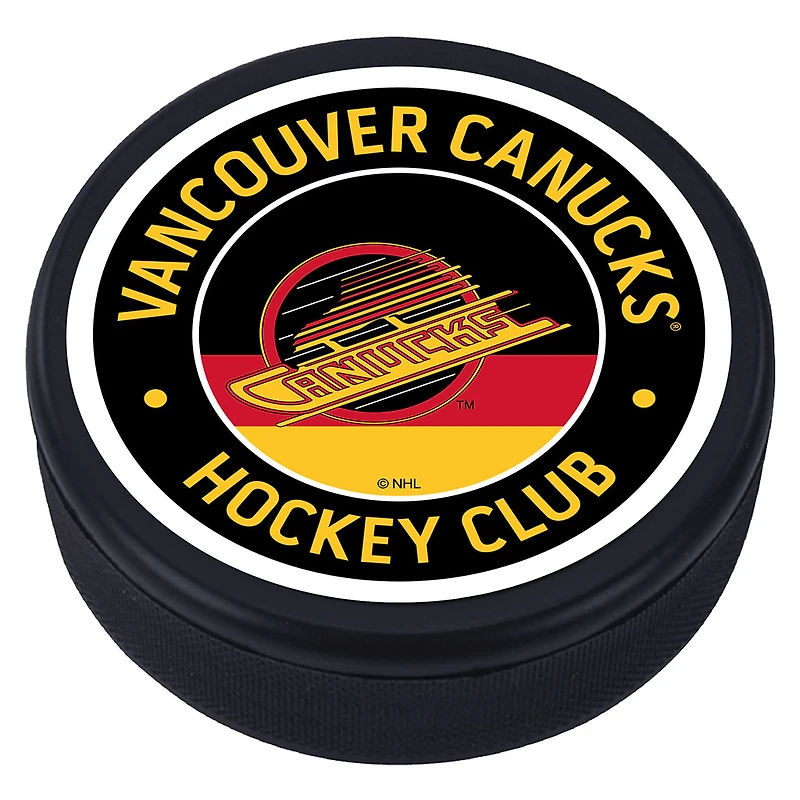 Vancouver Canucks Logo Vintage Hockey Puck
