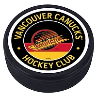 Vancouver Canucks Logo Vintage Hockey Puck