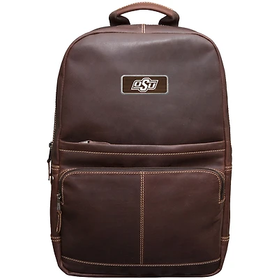 Brown Oklahoma State Cowboys Logo Plate Kannah Canyon Backpack