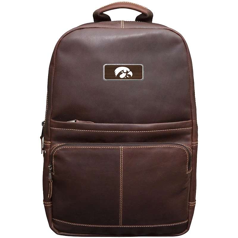 Brown Iowa Hawkeyes Logo Plate Kannah Canyon Backpack