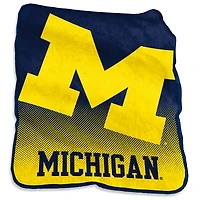 Michigan Wolverines 50'' x 60'' Plush Raschel Logo Throw Blanket