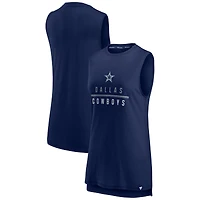 Women's Fanatics Navy Dallas Cowboys True Contender Tank Top