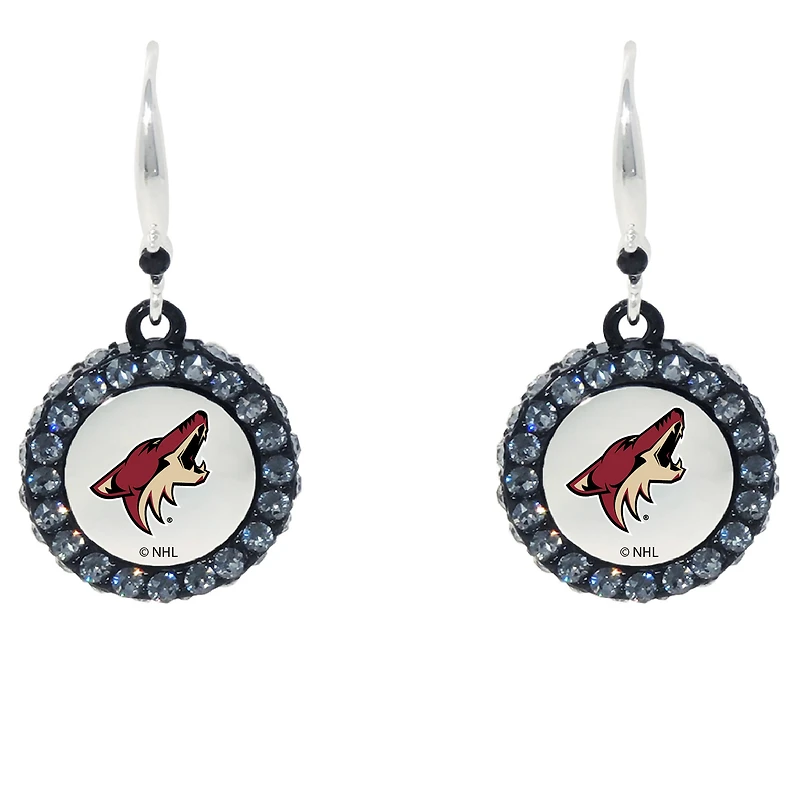 Arizona Coyotes Hockey Puck Earrings