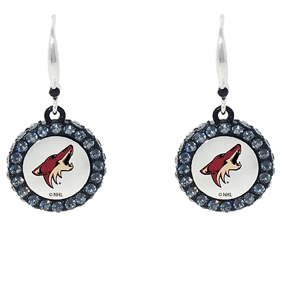 Arizona Coyotes Hockey Puck Earrings