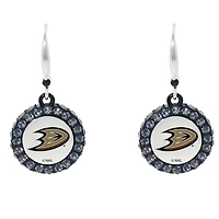 Anaheim Ducks Hockey Puck Earrings