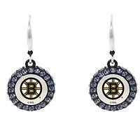 Boston Bruins Hockey Puck Earrings