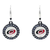 Carolina Hurricanes Hockey Puck Earrings