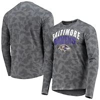 Men's MSX by Michael Strahan Black Baltimore Ravens Camo Long Sleeve T-Shirt
