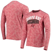 Men's MSX by Michael Strahan Red Tampa Bay Buccaneers Camo Long Sleeve T-Shirt