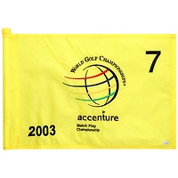 PGA TOUR Event-Used #7 Yellow Pin Flag from The Accenture Match Play Championship on February 26th to March 2nd 2003