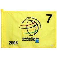 PGA TOUR Event-Used #7 Yellow Pin Flag from The American Express Championship on October 2nd to 5th 2003