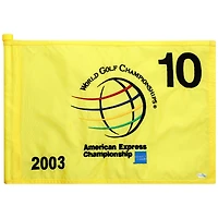 PGA TOUR Event-Used #10 Yellow Pin Flag from The American Express Championship on October 2nd to 5th 2003