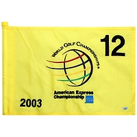 PGA TOUR Event-Used #12 Yellow Pin Flag from The American Express Championship on October 2nd to 5th 2003