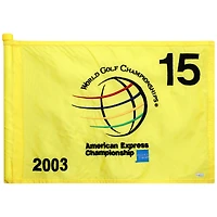 PGA TOUR Event-Used #15 Yellow Pin Flag from The American Express Championship on October 2nd to 5th 2003