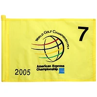 PGA TOUR Event-Used #7 Yellow Pin Flag from The American Express Championship on October 6th to 9th 2005