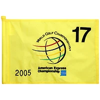 PGA TOUR Event-Used #17 Yellow Pin Flag from The American Express Championship on October 6th to 9th 2005