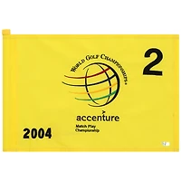 PGA TOUR Event-Used #2 Yellow Pin Flag from The Accenture Match Play Championship on February 25th to 29th 2004