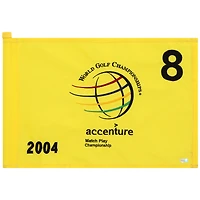 PGA TOUR Event-Used #8 Yellow Pin Flag from The Accenture Match Play Championship on February 25th to 29th 2004