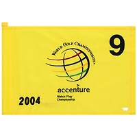 PGA TOUR Event-Used #9 Yellow Pin Flag from The Accenture Match Play Championship on February 25th to 29th 2004