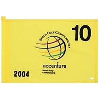 PGA TOUR Event-Used #10 Yellow Pin Flag from The Accenture Match Play Championship on February 25th to 29th 2004