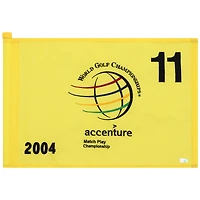PGA TOUR Event-Used #11 Yellow Pin Flag from The Accenture Match Play Championship on February 25th to 29th 2004