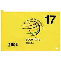 PGA TOUR Event-Used #17 Yellow Pin Flag from The Accenture Match Play Championship on February 25th to 29th 2004