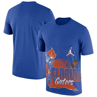 Men's Jordan Brand Royal Florida Gators Basketball 90s Hoop Max T-Shirt