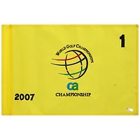 PGA TOUR Event-Used #1 Yellow Pin Flag from The CA Championship on March 22nd to 25th 2007