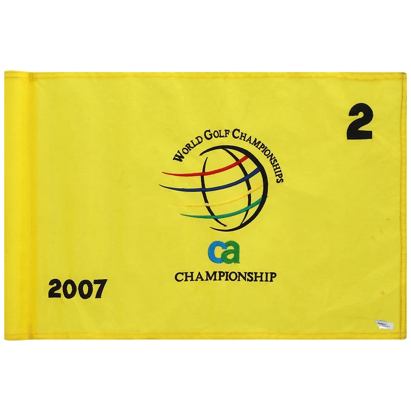 PGA TOUR Event-Used #2 Yellow Pin Flag from The CA Championship on March 22nd to 25th 2007