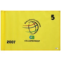 PGA TOUR Event-Used #5 Yellow Pin Flag from The CA Championship on March 22nd to 25th 2007