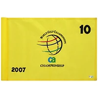 PGA TOUR Event-Used #10 Yellow Pin Flag from The CA Championship on March 22nd to 25th 2007
