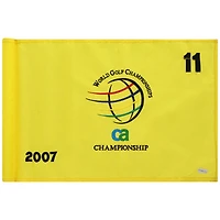 PGA TOUR Event-Used #11 Yellow Pin Flag from The CA Championship on March 22nd to 25th 2007