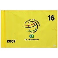 PGA TOUR Event-Used #16 Yellow Pin Flag from The CA Championship on March 22nd to 25th 2007