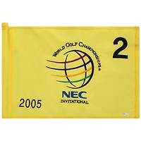 PGA TOUR Event-Used #2 Yellow Pin Flag from The NEC Invitational on August 18th to 21st 2005