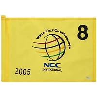 PGA TOUR Event-Used #8 Yellow Pin Flag from The NEC Invitational on August 18th to 21st 2005