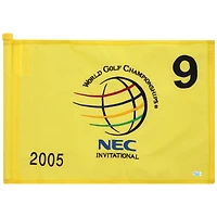 PGA TOUR Event-Used #9 Yellow Pin Flag from The NEC Invitational on August 18th to 21st 2005